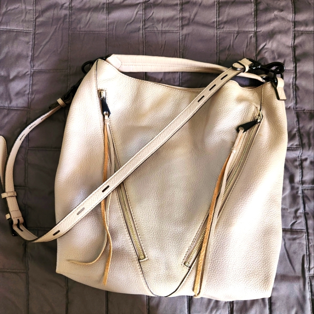 EUC beige Rebecca Minkoff hobo bag